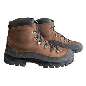 Danner Combat Hiker Men’s 12 Brown Leather Upper Vibram Sole Rugged Work Boots